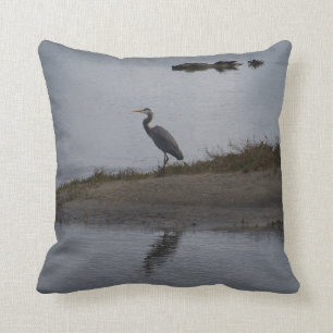 Coussin Héron de grand bleu