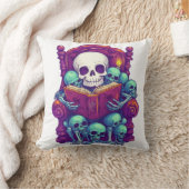 Coussin Heure de l'histoire avec Bones � Squelette drôle d (Couverture)