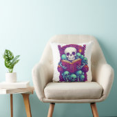 Coussin Heure de l'histoire avec Bones � Squelette drôle d (Chaise)