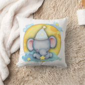 Coussin Heure du coucher de l'éléphant bébé (Couverture)