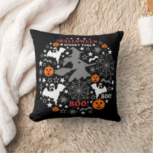 Coussin Heure Éffrayante Halloween