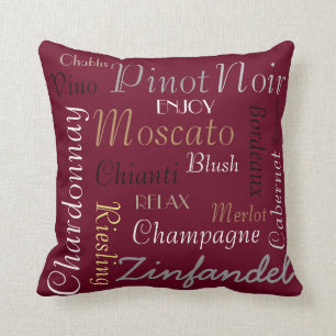Coussin Heure pour le vin