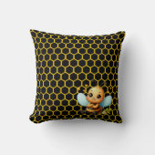 Coussin Heureuse petite abeille (Recto)