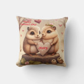 Coussin Heureuse Sainte-Valentin (Recto)