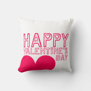 Coussin Heureuse Sainte-Valentin Cute Carré moderne Coussi