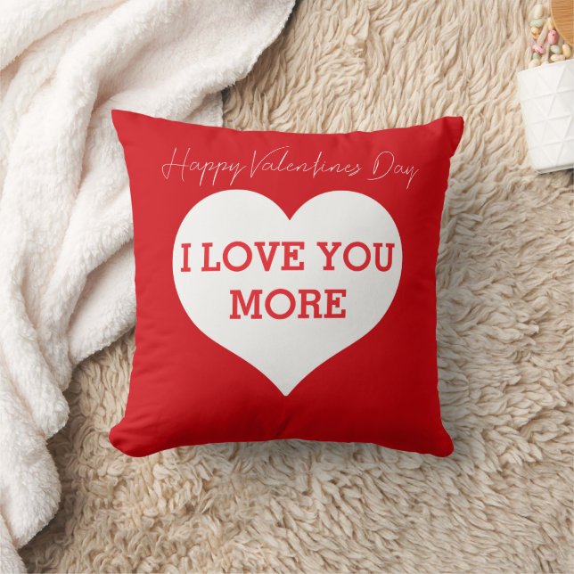 Coussin Heureuse Sainte-Valentin Je t'aime Plus de petit a (Couverture)