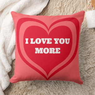 Coussin Heureuse Sainte-Valentin Je t'aime Plus de petit a