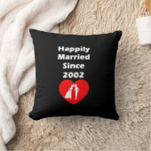 Coussin Heureusement marié depuis 2002 (Couverture)