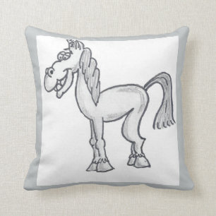 Coussin heureux de cheval
