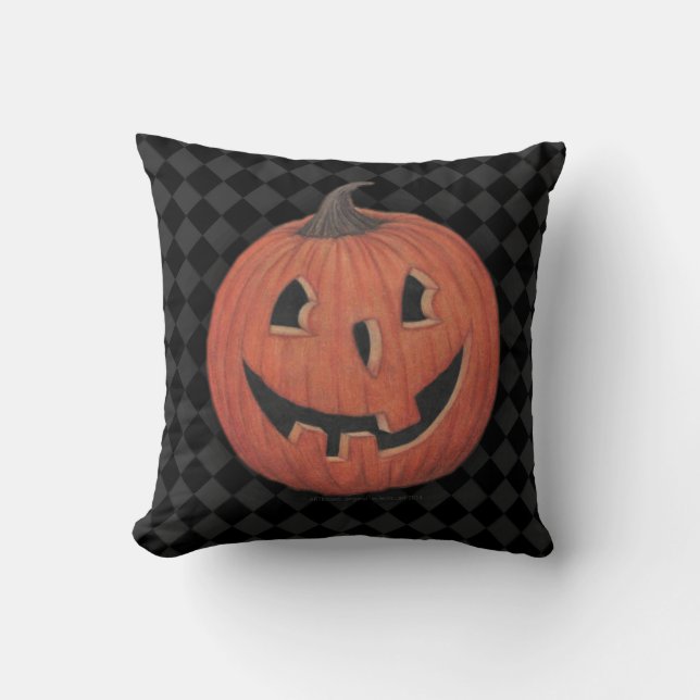 Coussin heureux de Jack Halloween (Recto)