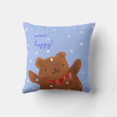 Coussin heureux de neige (Verso)