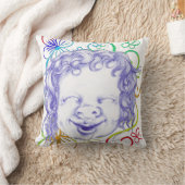 Coussin Heureux et riant de joie (Couverture)