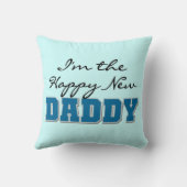 Coussin Heureux nouveaux cadeaux papa (Verso)