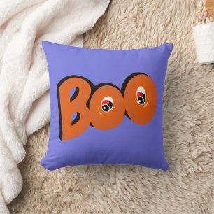 Coussin Hey Boo Je T'Ai Craigné Typographie Dessin Art