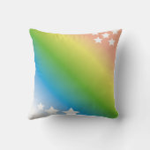 Coussin hey buddy arc-en-ciel couleur design (Verso)