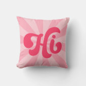 Coussin Hi rétro rose ou toute couleur sunburd (Recto)