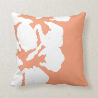 Coussin Hibiscus d'Hawaï à l'oreiller à lancer Saumon