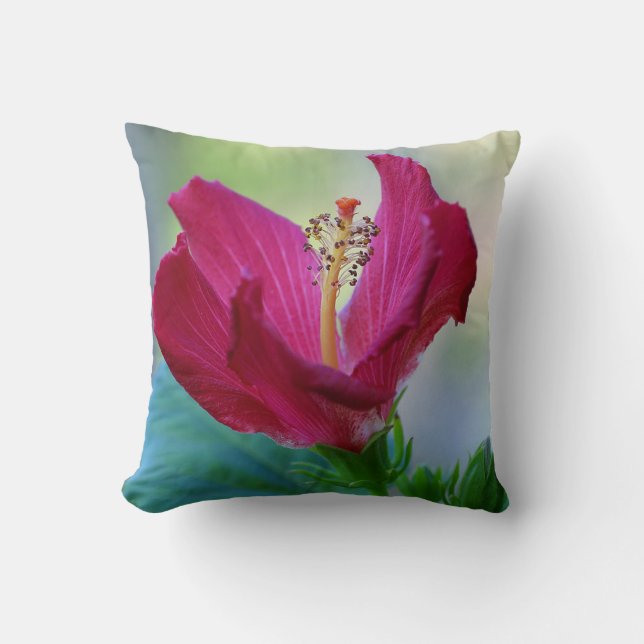 Coussin Hibiscus en fleurs (Recto)