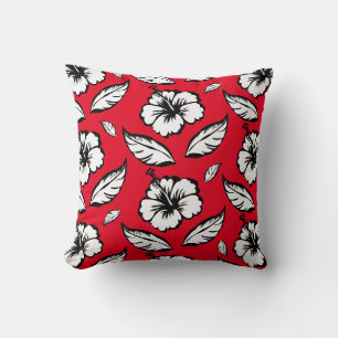 Coussin Hibiscus Floral 