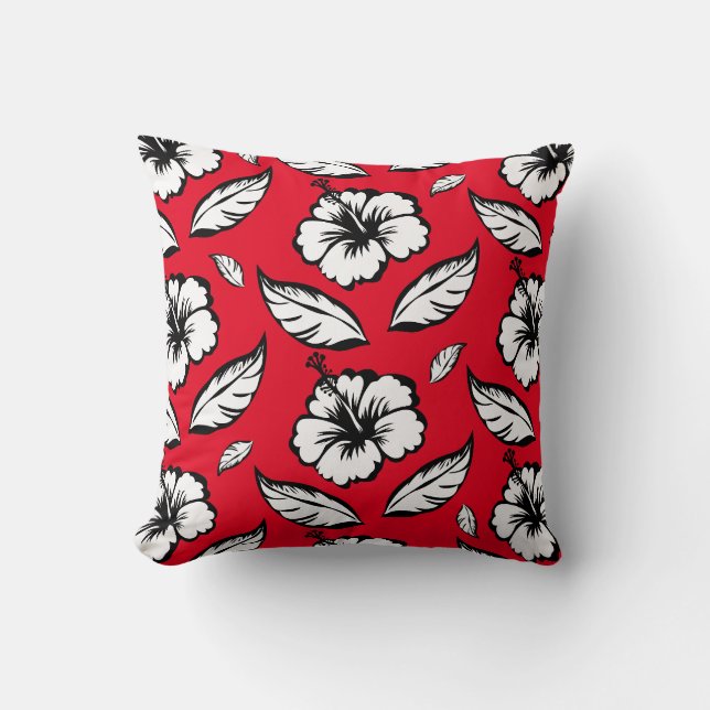 Coussin Hibiscus Floral  (Recto)