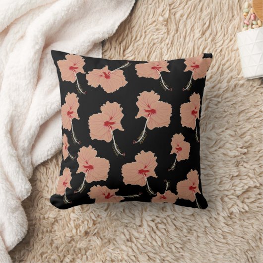 Coussin Hibiscus Floral Art (Couverture)