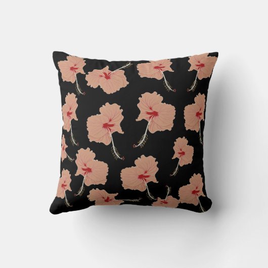 Coussin Hibiscus Floral Art (Verso)