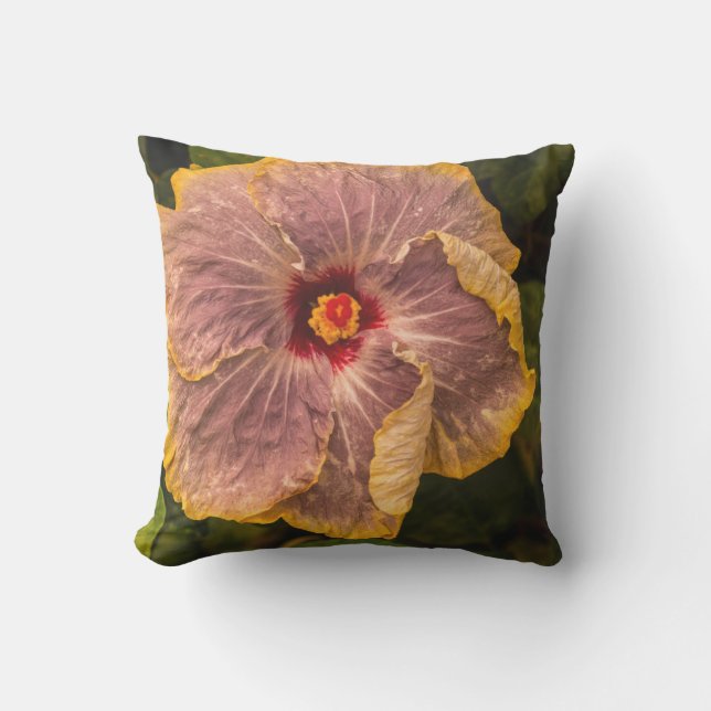 Coussin Hibiscus Hawaiian Lilac de Kauai Outdoor (Recto)