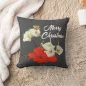Coussin Hibiscus Joyeux Noël Floral Baby (Couverture)