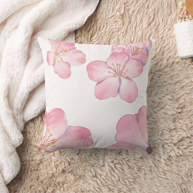 Coussin Hibiscus rose  (Couverture)