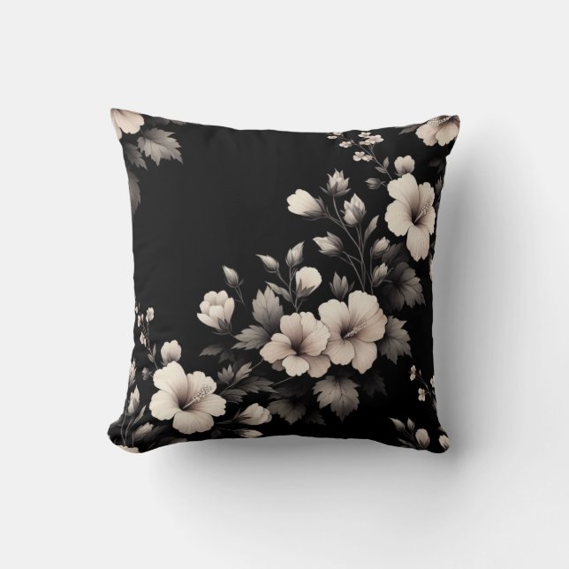 Coussin Hibiscus timide (Recto)