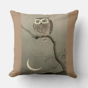 Coussin hibou à longues oreilles