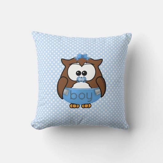 Coussin hibou de bébé (Recto)