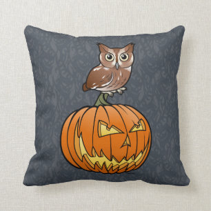 Coussin Hibou de cri strident oriental de Halloween