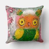 Coussin Hibou heureux (Verso)