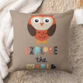 Coussin Hibou mignon explorateur (Couverture)