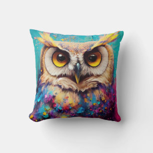 Coussin Hibou Oiseau découverte d'animaux Aventure Nature 