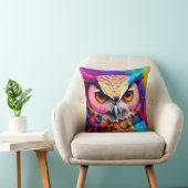 Coussin Hibou Oiseau découverte d'animaux Aventure Nature  (Chaise)