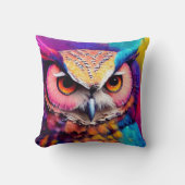 Coussin Hibou Oiseau découverte d'animaux Aventure Nature (Recto)