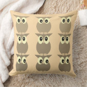 Coussin Hibou totem 3 Sepia (Couverture)