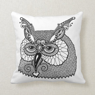 Coussin Hibou Zendoodle principal