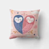 Coussin Hiboux Mignons (Verso)