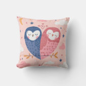 Coussin Hiboux Mignons (Recto)
