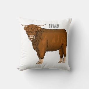 Coussin Highland cow