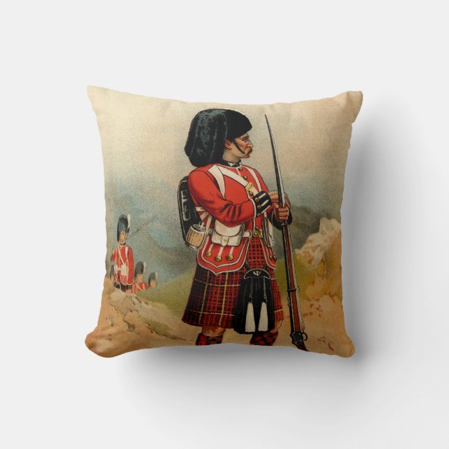 Coussin Highlanders du Queens Cameroun (Recto)
