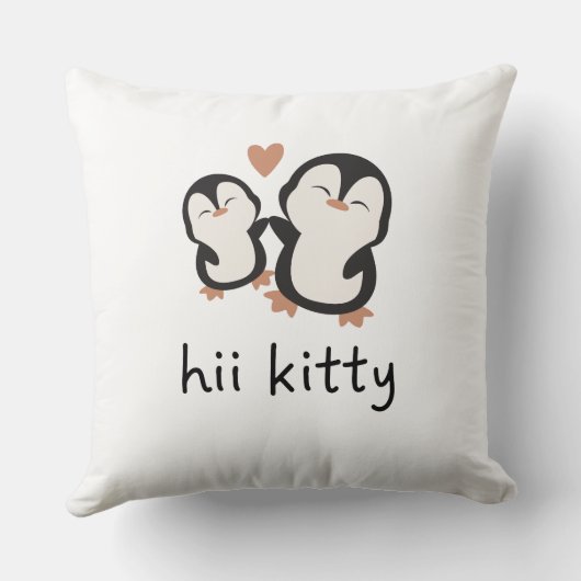 Coussin hii kitty  cute pillowcase (Verso)