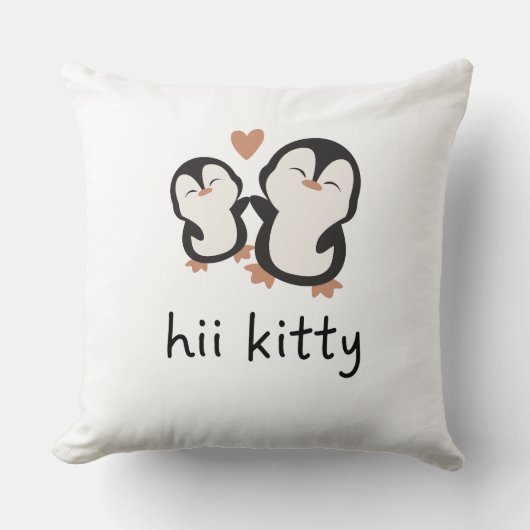 Coussin hii kitty cute pillowcase (Recto)
