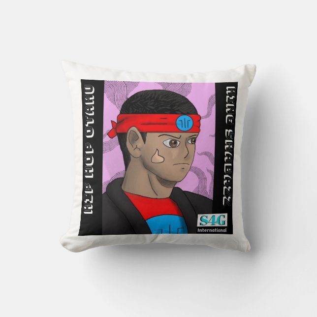 Coussin Hip hop Otaku (Recto)