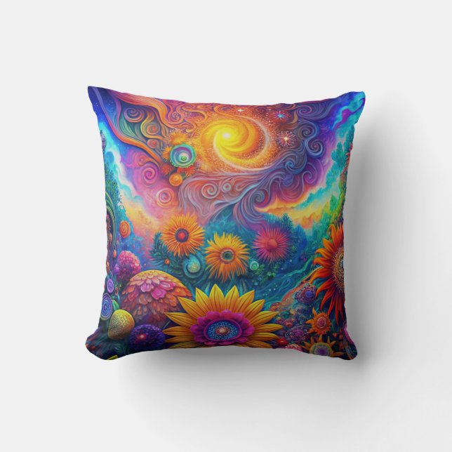 Coussin Hippie Art Jeu d'oreiller (Recto)