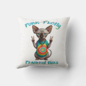 Coussin Hippie paisible Boho Kitten Vibes (Verso)