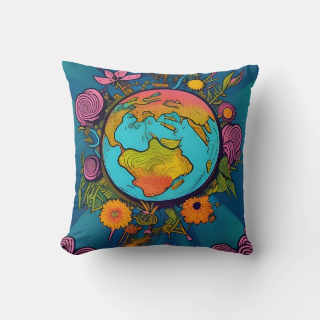 Coussin Hippie Terre (Recto)